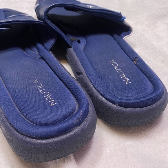 Nautica Montrell Athletic Slide/Slip On Sandals Navy Blue Mens Size 12 - Picture 3 of 6